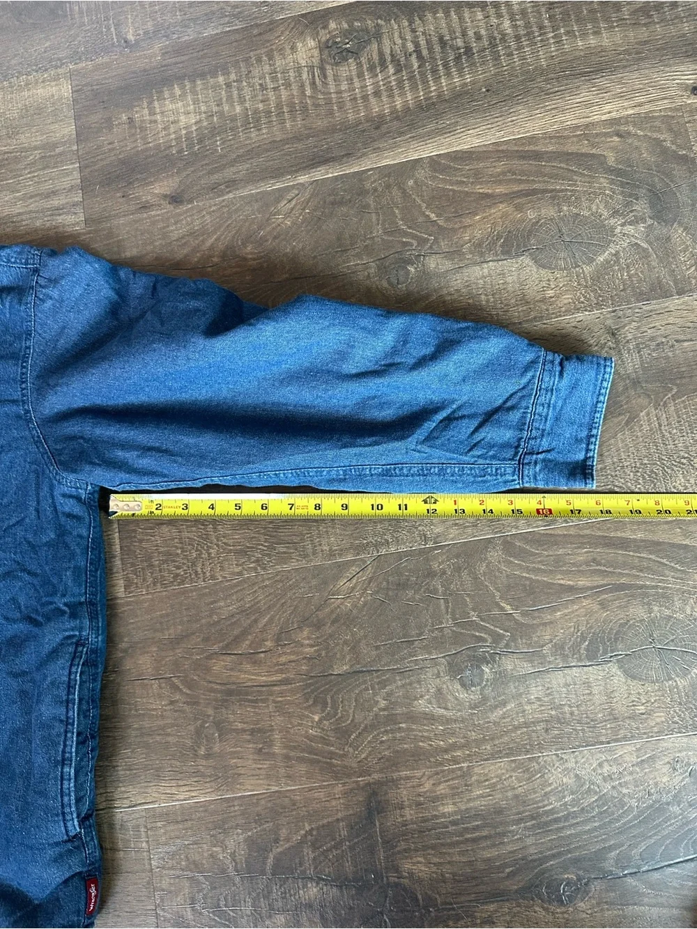 Wrangler Sherpa Lined Denim Shirt Jacket Women’s Medium Blue Snap Front Coat